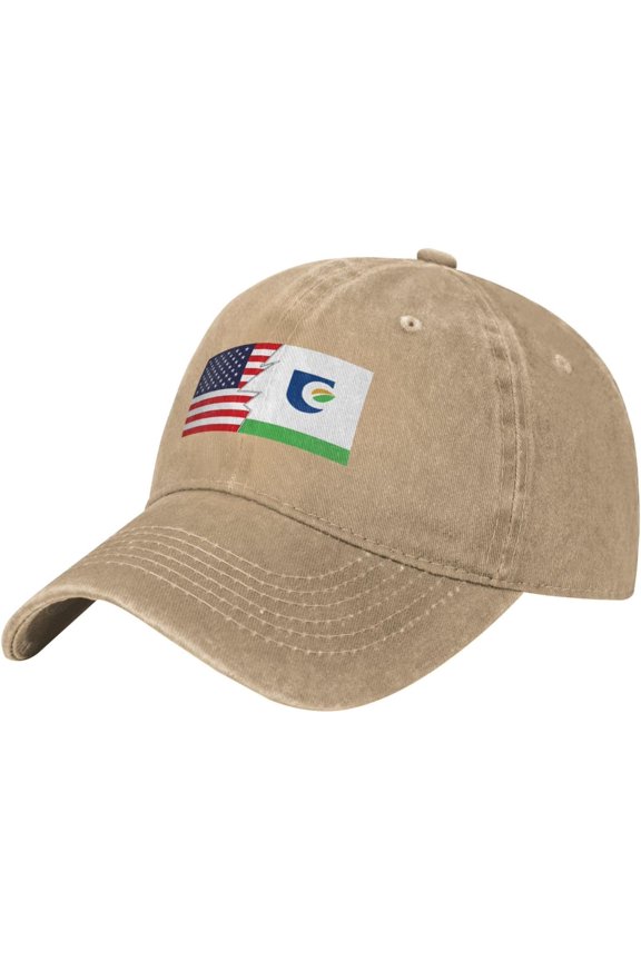 Flag of Union County, North Carolina and America Baseball Cap for Men Women Adjustable Vintage 100% Washed Cotton Dad Hat