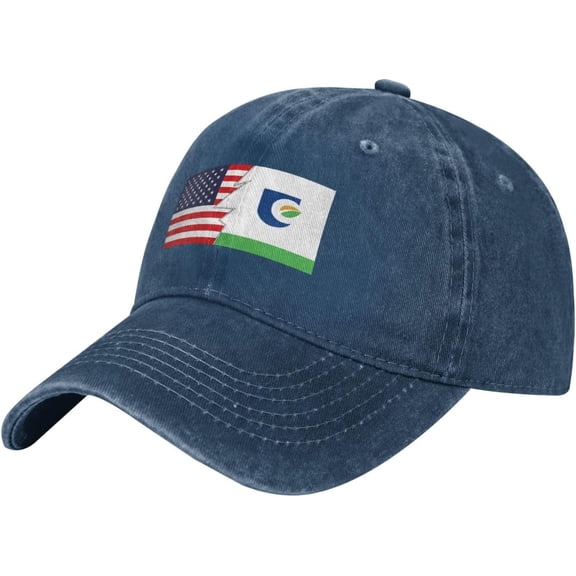 Flag of Union County, North Carolina and America Baseball Cap for Men Women Adjustable Vintage 100% Washed Cotton Dad Hat