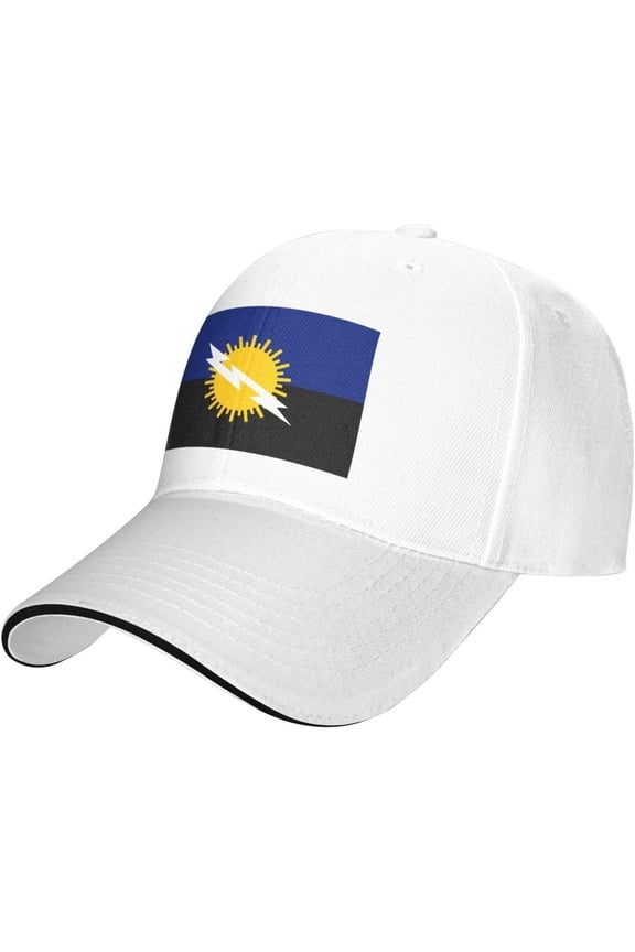 Flag of Zulia State Adult Casual Sandwich Baseball Cap Comfortable and Breathable for Both Men and Women White