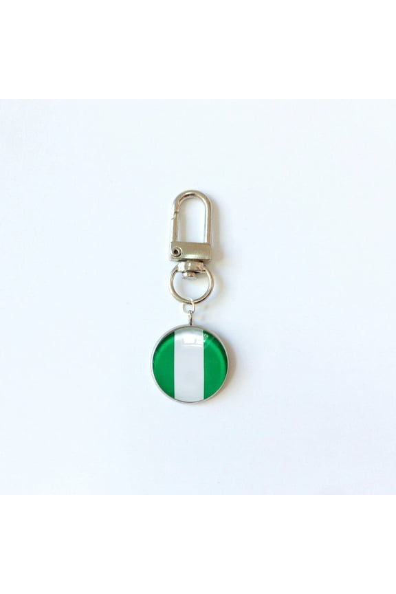 Flag of nigeria World Cup Keychain Football Flag Pendant Gift Accessories Bag Decorative Pendant Car Keychain