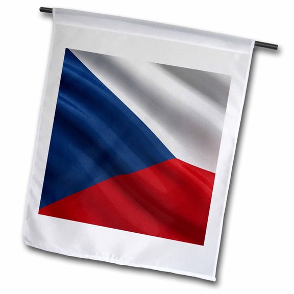 3dRose, Flag of the Czech Republic waving in the wind, 18 x 27 inch Garden Flag