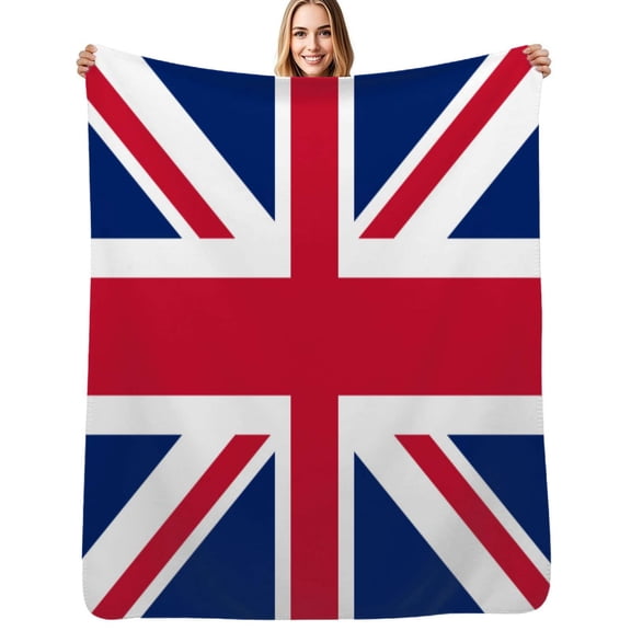 Flag of the United Kingdom Flannel Blankets Soft Throw Blanket Winter Travel Office Outdoor Bedspread