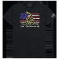 thumbnail image 1 of Flag with Gadsden Tactical Graphic Tee Shirt, Black - Large, 1 of 1
