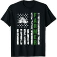 thumbnail image 1 of Flag with Tractor Patriotic Farmer & Farming Gift T-Shirt, 1 of 3