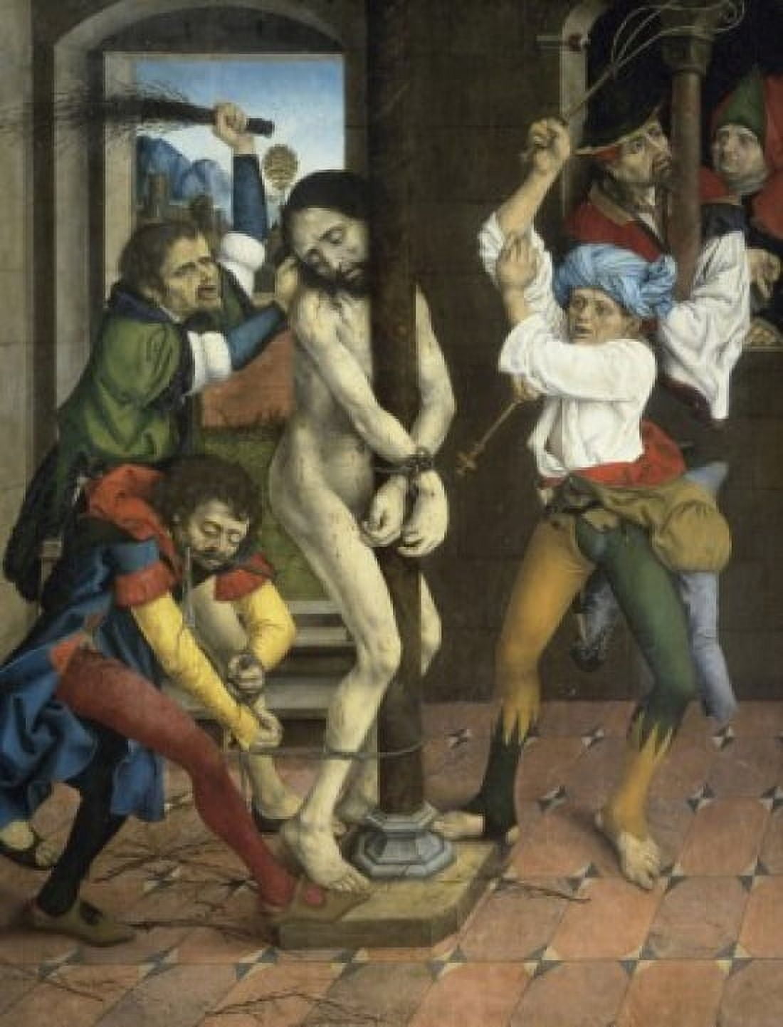 Flagellation of Christ Late 15th C Artist Unknown Canvas Art - (18 x 24)