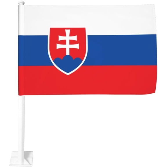 Flagge der Slowakei Car Flag Double Sided Printed Car Flag 12x18 Inch