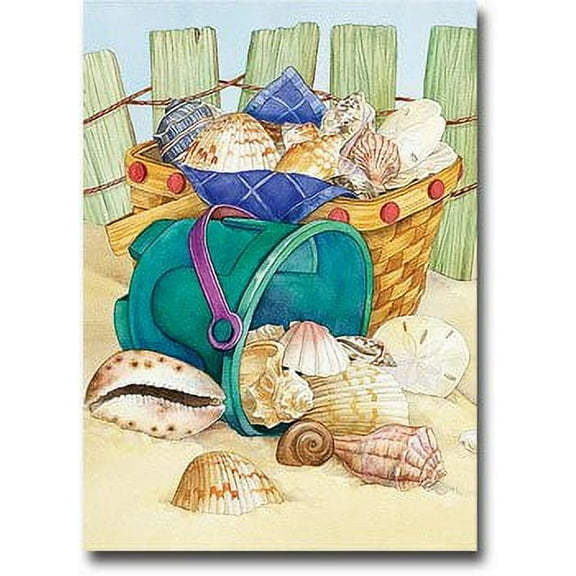 Flagline 28" x 40" Polyester Beach Bucket Toland Art Banner