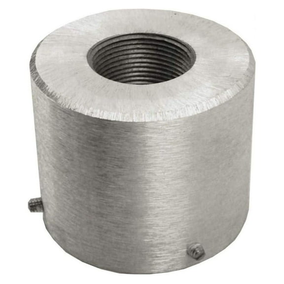 Flagpole Aluminum Pole Top Adapter, Threaded to Accept 1.25" NPT Flag Pole Rotating Trucks, Made in USA (2.375")