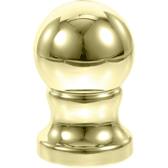 RENACLIPY Round Golden ABS Flagpole Ball Topper for Indoor and Outdoor Visual Enjoyment 1Pack