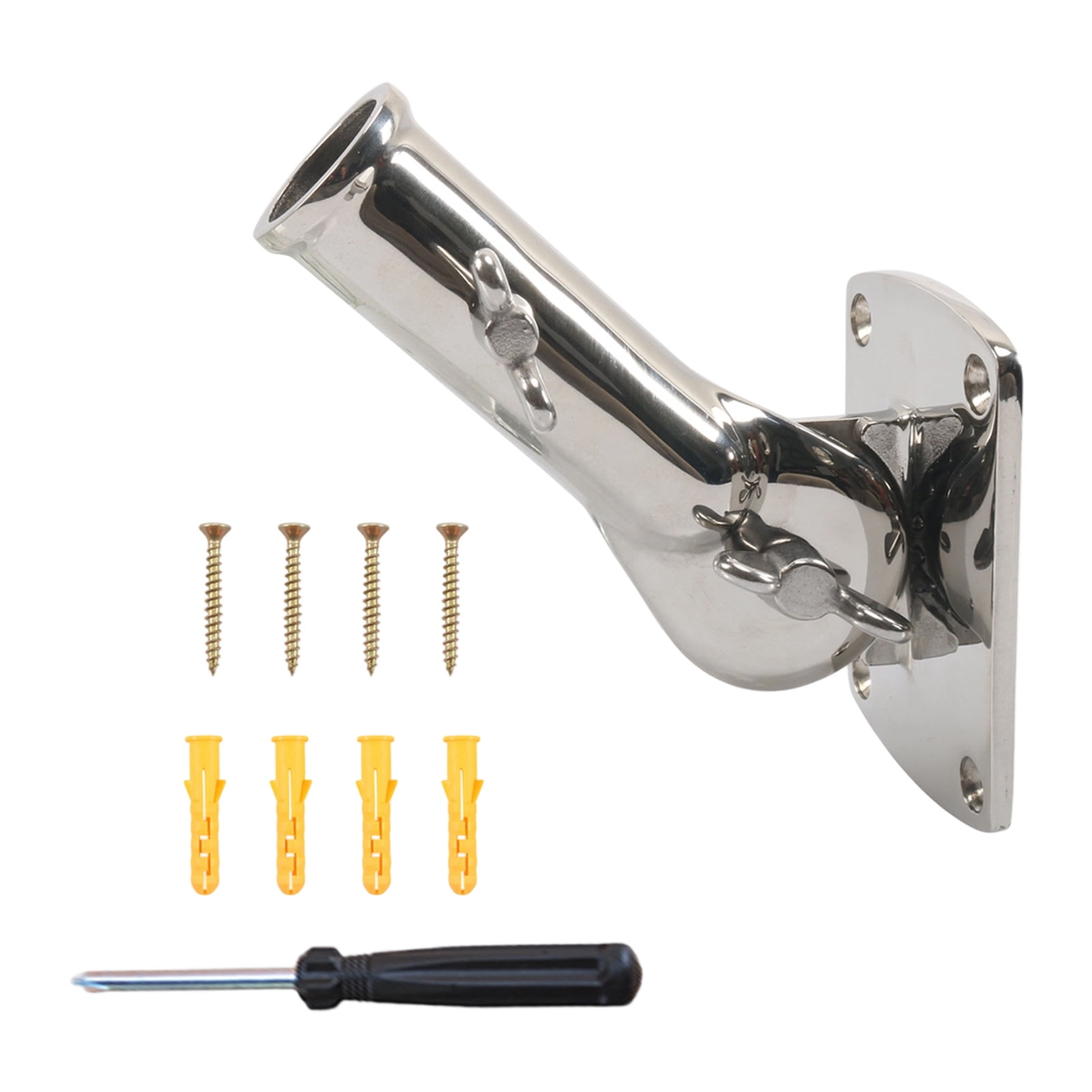 Flagpole Mount with 180 Degrees Rotations Weatherproofed Stainless ...