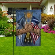 USA Argentina Friendship Patriotic Argentine Handshake Garden Flag, Double-Sided Outdoor Yard Decor 11.5 x 17.5 Inch
