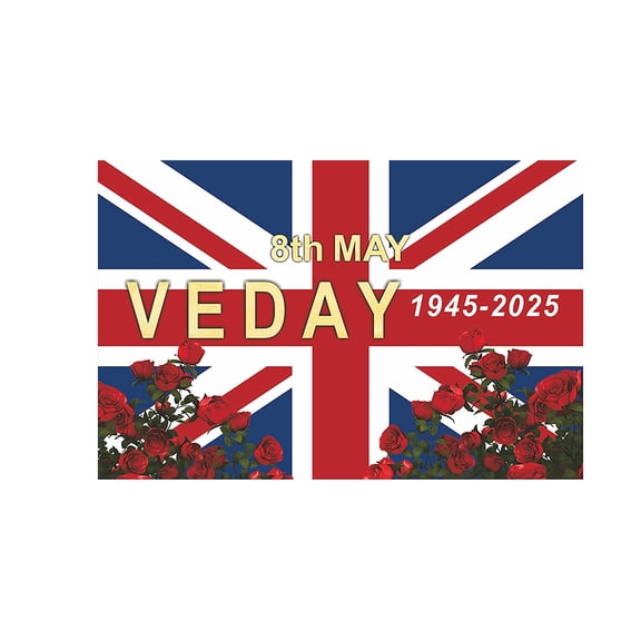 Flags Banners & Accessories 2025 European Day Commemorative Double Flag for Bedroom Garden Outdoor Decoration Souvenir