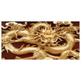 Flags Chinese New Year Golden Five Dragon Garage Banner Design For Good