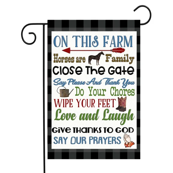 Flags Galore Farm Rules Garden Flag W