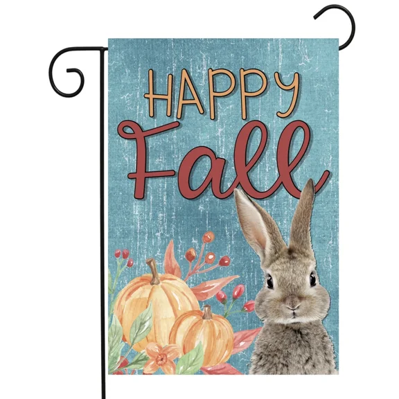 Flags Galore Happy Fall Rabbit Garden Flag Fall W