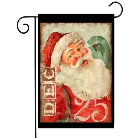 Flags Galore Santa Dec 25 Garden Flag W