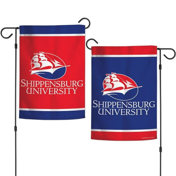 Flags Georgia Shippensburg University Raiders 12.5 x 18inch Double Sided Yard and Garden College Banner Flag is Printed in The USA