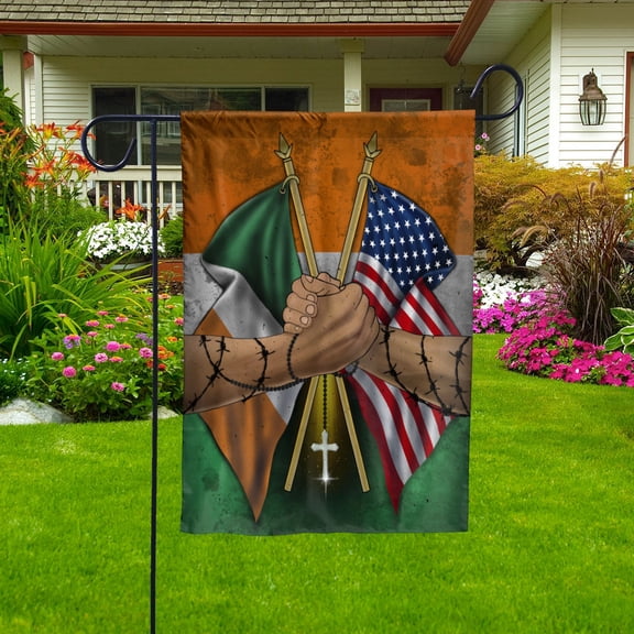 Flags Ivorian Coast Handshake American Flag Friendship USA Ivory Coast Ivorian Coast Part House Flag (29.5x39.5) Double Sided-USA Flags Premium Polyester-Decorative Indoor Outdoor Flag