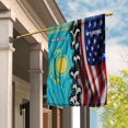 thumbnail image 1 of Flags-Kazakh American My Home My Blood Flag Kazakh Part House Flag, Double-Sided Decorative Outdoor Flag, Patriotic Polyester Yard Flag 29.5 x 39.5 in, 1 of 5