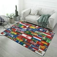 thumbnail image 1 of Flags Of All Countries Of The World-1 Soft Comfy Area Rugs Carpet Suitable Flannel for Living Room Kitchen Bedroom Laundry Room Home Decorations, 1 of 6