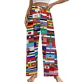 thumbnail image 1 of Flags Of All Countries Of The World Pajamas Leisure Trousers Soft Warm Sleepwear Bottoms Loose Retro Nightwear, 1 of 6