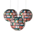 thumbnail image 1 of Flags Of All Nations Paper Lanterns - Party Decor - 6 Pieces, 1 of 1