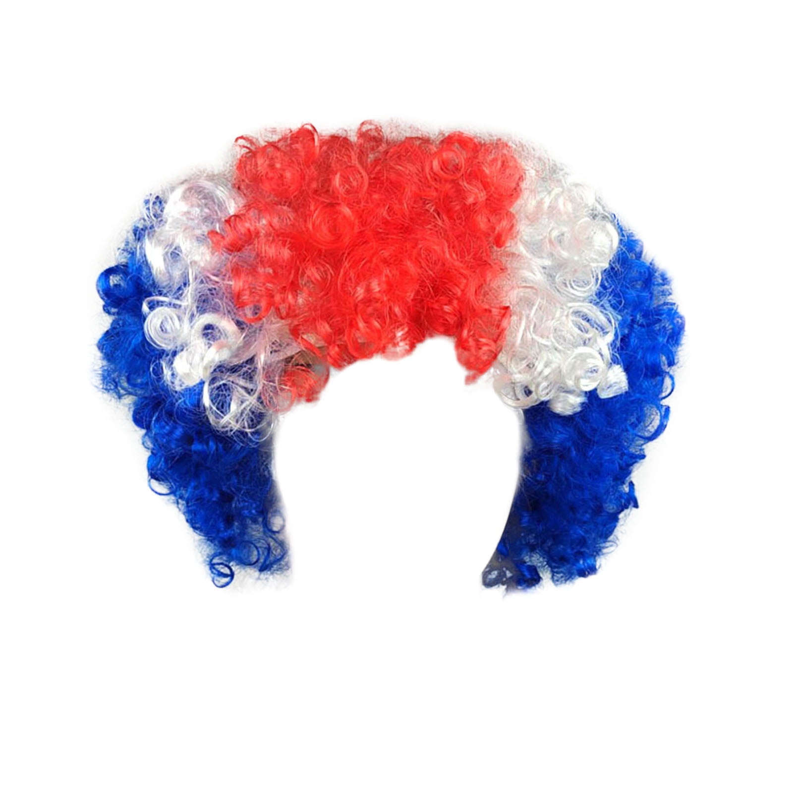 Flags Of European Cup Countries National Flag Short Curly Wig 2024 ...