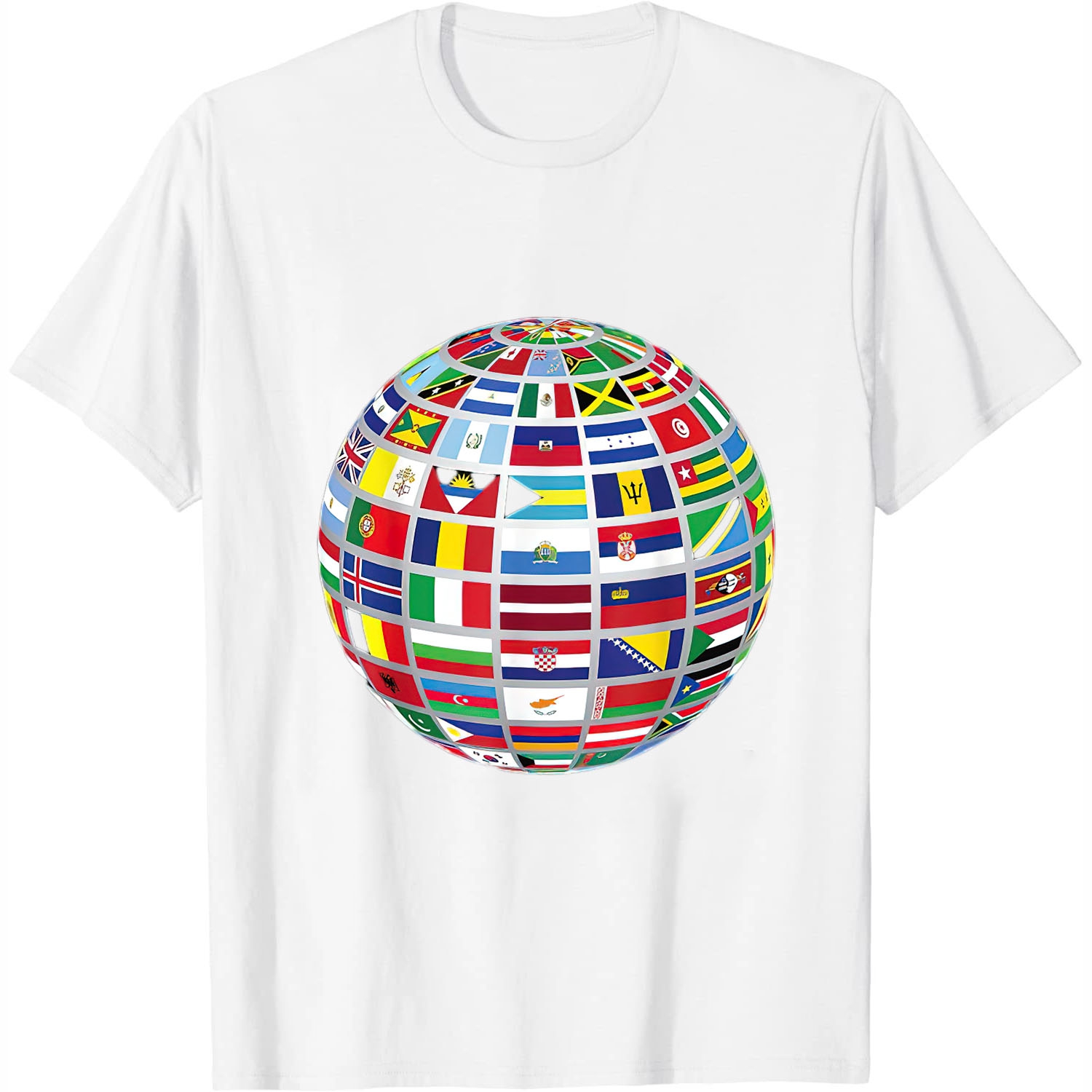 Flags Of The Countries Of The World International Earth Day Womens T ...