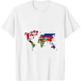 Flags Of The Countries Of The World Map International Womens TShirt
