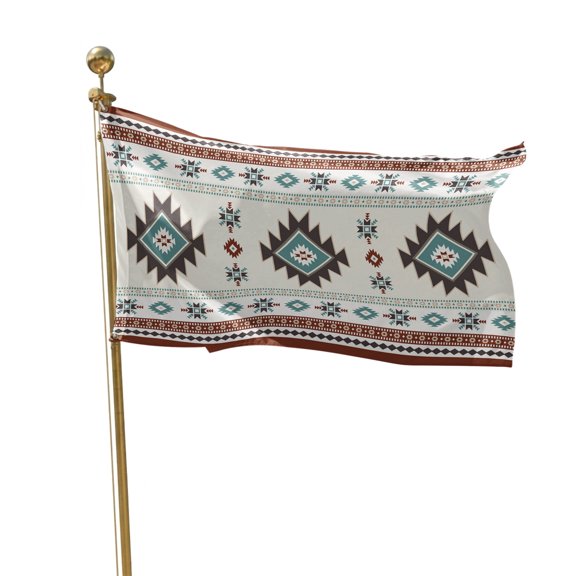 Flags for Outside 2x3 ft Bohemian Outdoor Flags Double Sided Grommets House Banner Southwest Tribal Aztec Geometric Patio Yard Flag for Outdoor Flying Party Porch Garden Decorations Indoor