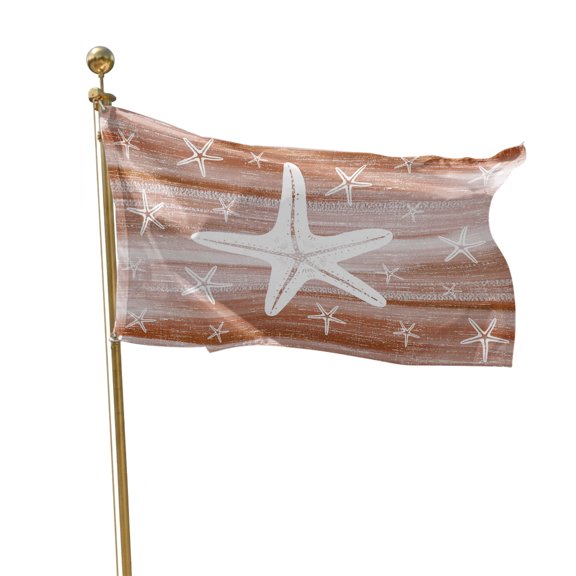 Flags for Outside 2x3 ft Coastal Ocean Starfish Outdoor Flags Double Sided Grommets House Banner Nautical Red Graffiti Patio Yard Flag for Outdoor Flying Party Porch Garden Decorations Indoor