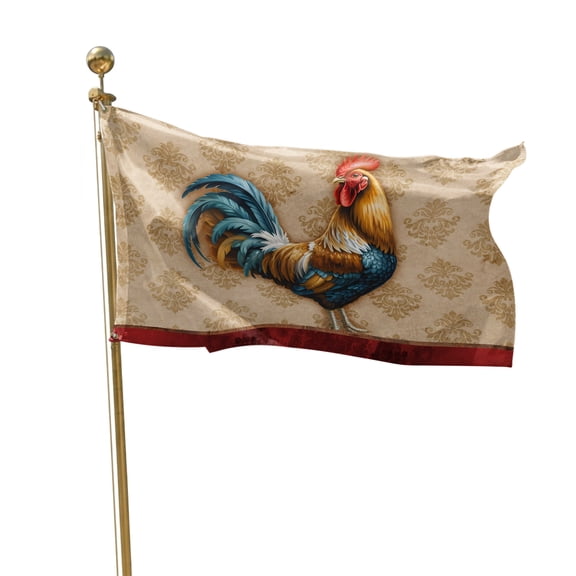 Flags for Outside 2x3 ft Farmhouse Chicken Rooster Cock Outdoor Flags Double Sided Grommets House Banner Vintage Farm Animal Patio Yard Flag for Outdoor Flying Party Porch Garden Decorations