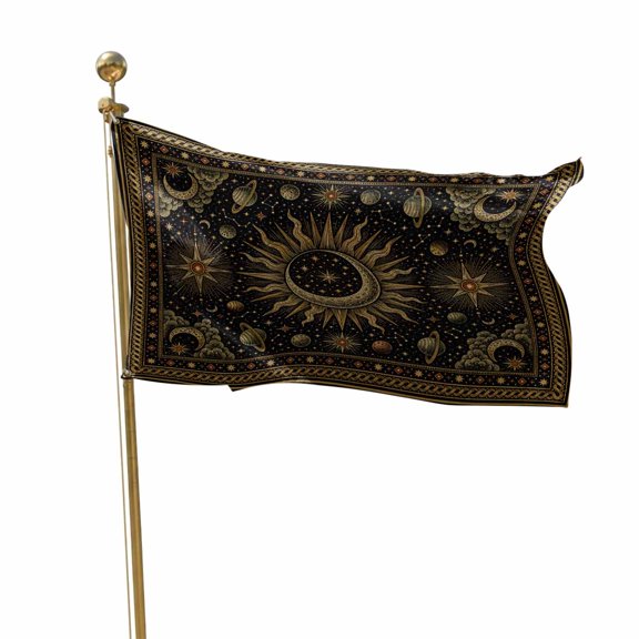 Flags for Outside 2x3 ft Galaxy Cosmic Astrology Outdoor Flags Double Sided Grommets House Banner Mystical Celestial Star Moon Patio Yard Flag for Outdoor Party Porch Garden Decorations Indoor