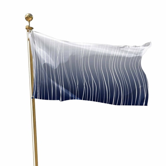 Flags for Outside 2x3 ft Navy Blue Lines Outdoor Flags Double Sided Grommets House Banner Abstract Art Patio Yard Flag for Outdoor Flying Party Porch Garden Decorations Indoor