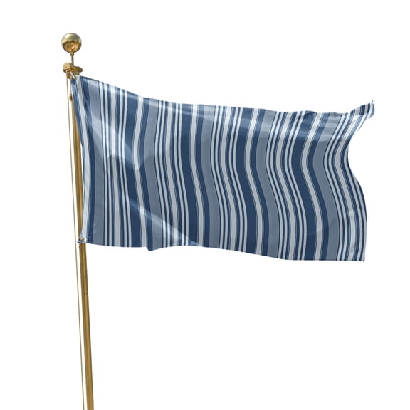 Flags for Outside 2x3 ft Navy Blue Pinstripes Outdoor Flags Double Sided Grommets House Banner Nautical Lines Vertical Stripes Patio Yard Flag for Outdoor Flying Party Porch Garden Decorations