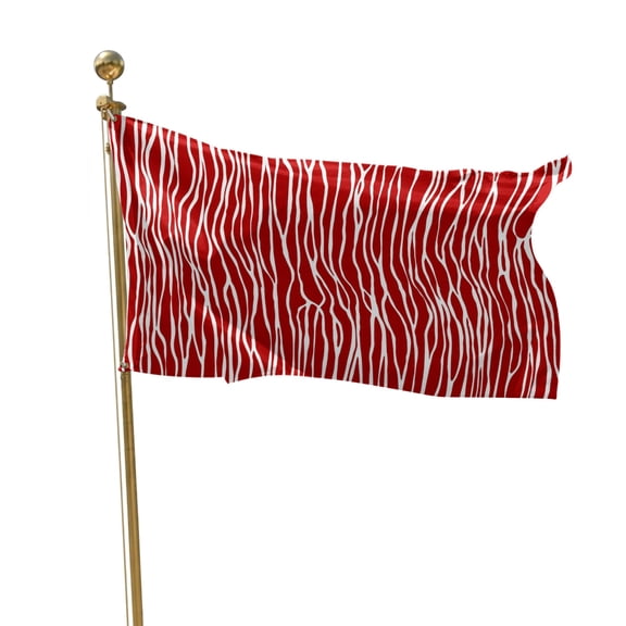 Flags for Outside 2x3 ft Red Stripes Outdoor Flags Double Sided Grommets House Banner Waves Lines Striped Patio Yard Flag for Outdoor Flying Party Porch Garden Decorations Indoor