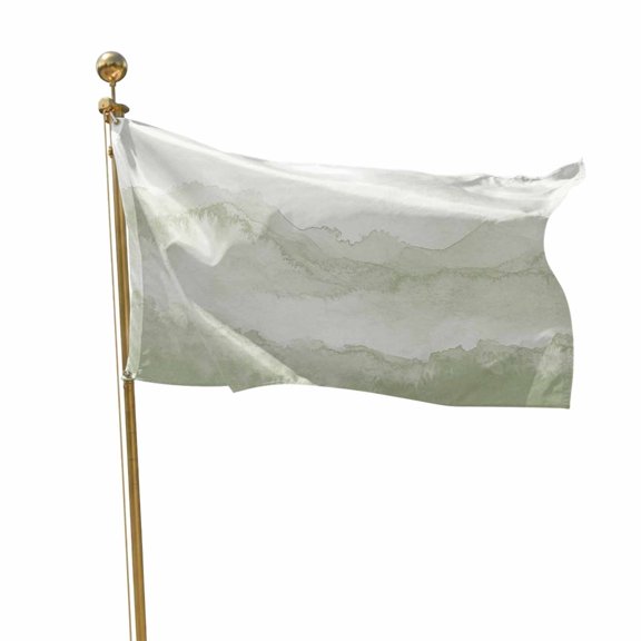 Flags for Outside 2x3 ft Sage Green Mountain Outdoor Flags Double Sided Grommets House Banner Ombre Abstract Natural Patio Yard Flag for Outdoor Flying Party Porch Garden Decorations Indoor