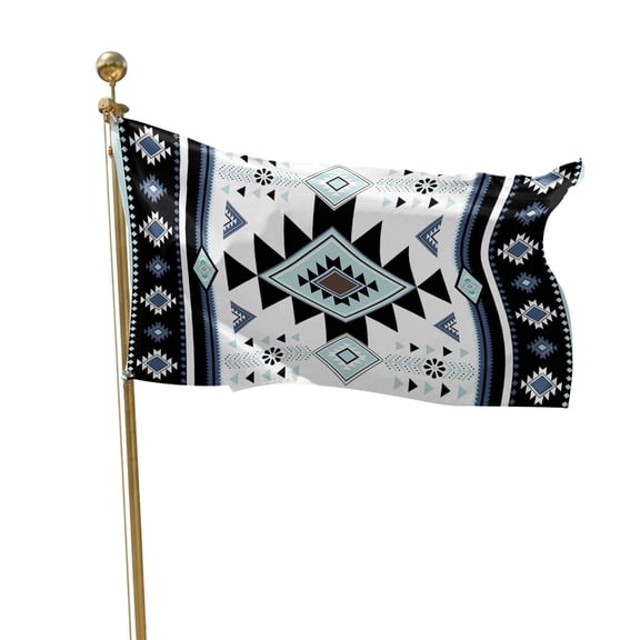 Flags for Outside 2x3 ft Tribal Geometric Outdoor Flags Double Sided Grommets House Banner Aztec American Southwestern Patio Yard Flag for Outdoor Flying Party Porch Garden Decorations Indoor