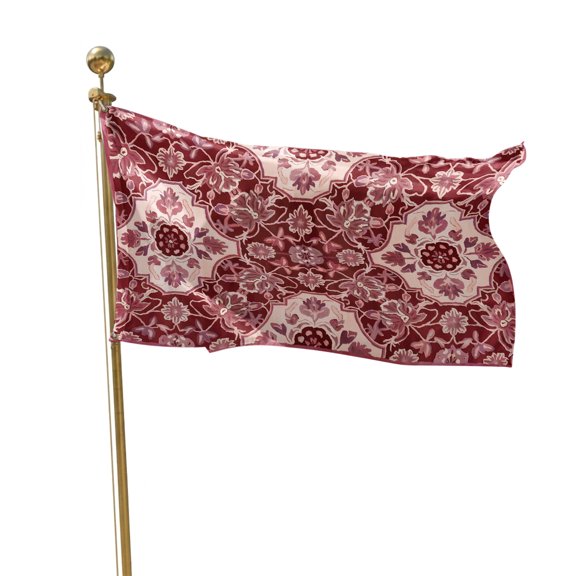 Flags for Outside 3x5 ft Red Bohemian Outdoor Flags Double Sided Grommets House Banner Boho Southwest Tribe Patio Yard Flag for Outdoor Flying Party Porch Garden Decorations Indoor