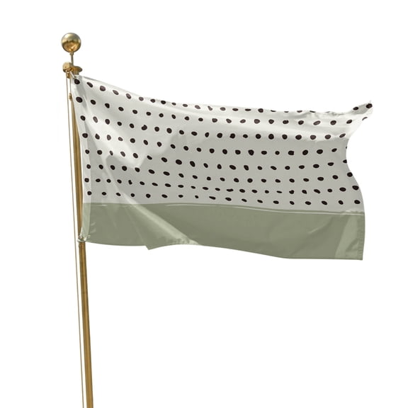 Flags for Outside 3x5 ft Sage Green Outdoor Flags Double Sided Grommets House Banner Solid Color Dots Waves Patio Yard Flag for Outdoor Flying Party Porch Garden Decorations Indoor
