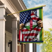 Flags Proud Central African American Flag Ripped flag Central African Republic strong House Flag, Double-Sided Decorative Outdoor Flag, Patriotic Polyester Yard Flag 29.5 x 39.5 in