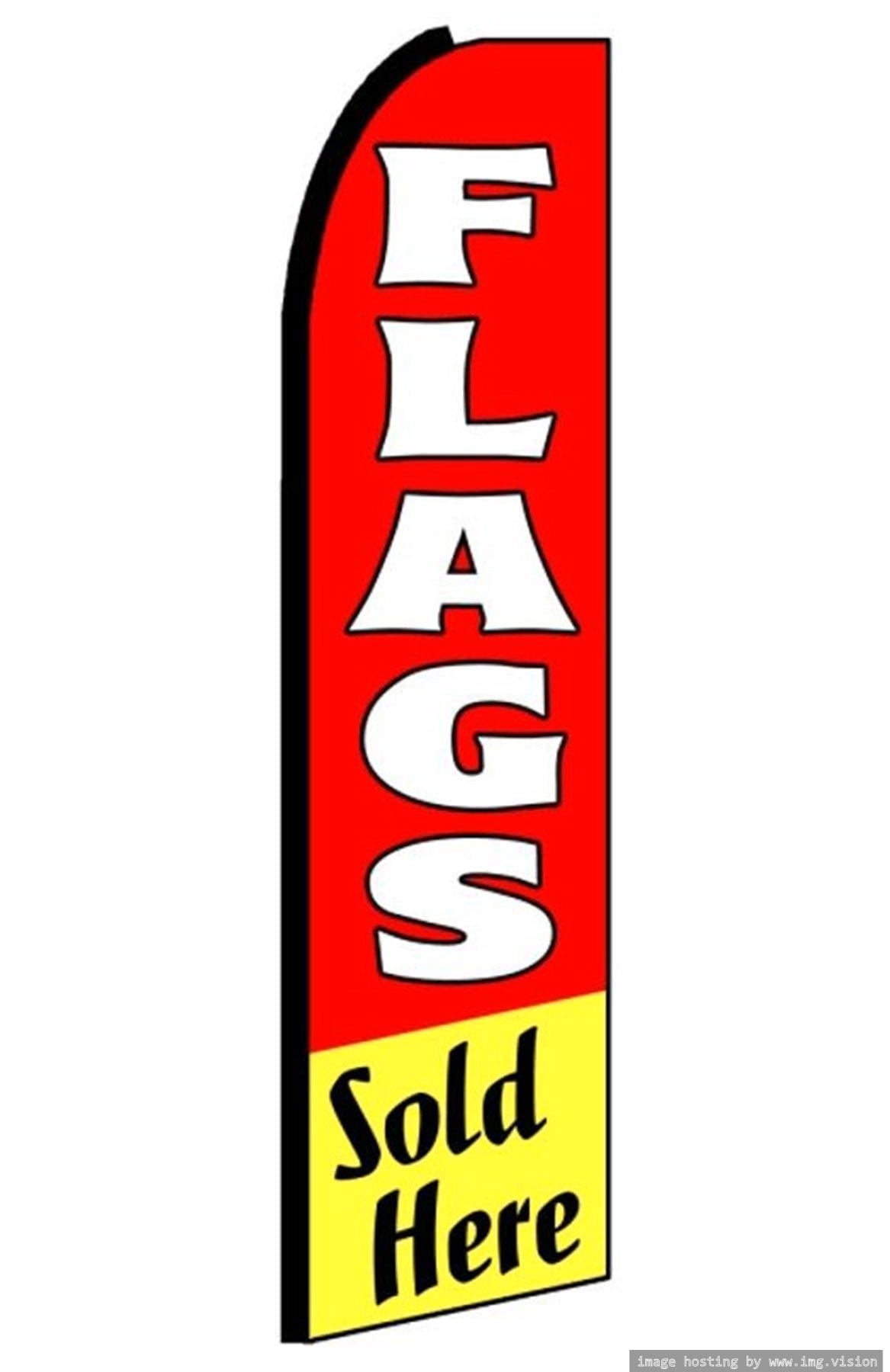 Flags Sold Here Swooper Flag (Hardware Not Included) |Advertisement ...