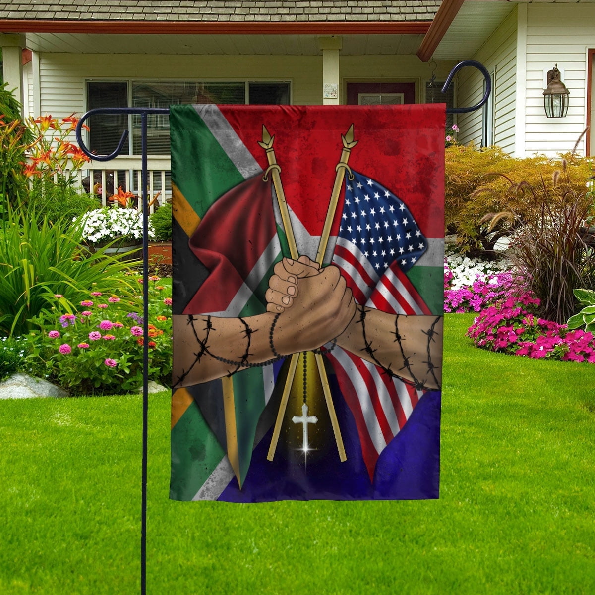 Flags South African Handshake American Flag Friendship USA South Africa ...