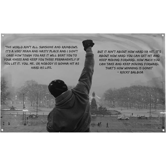 Flags - Sunshine and Rainbows Quote Motivational Inspirational Office Gym Dorm Wall Design on a 3X5 Feet Flag with 4 Grommets for Easy Hanging. Authentic