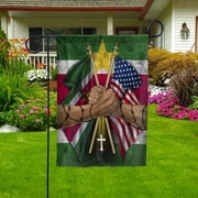 Surinamese Handshake American Friendship USA Suriname Part Garden Flag, Double-Sided Outdoor Yard Decor 11.5 x 17.5 Inch