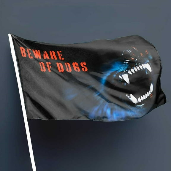 Flags Unfurled "Beware of Dogs" 3 x 5 Caution Warning Flag
