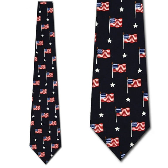 Flags and Stars Necktie Mens Tie by Tieguys