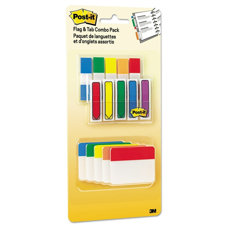 Flags and Tabs Combo Pack, Assorted Primary Colors, 230/Pack Flags and Tabs Combo Pack, Assorted Primary Colors, 230/Pack