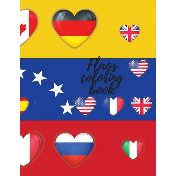 Flags coloring book, (Paperback)