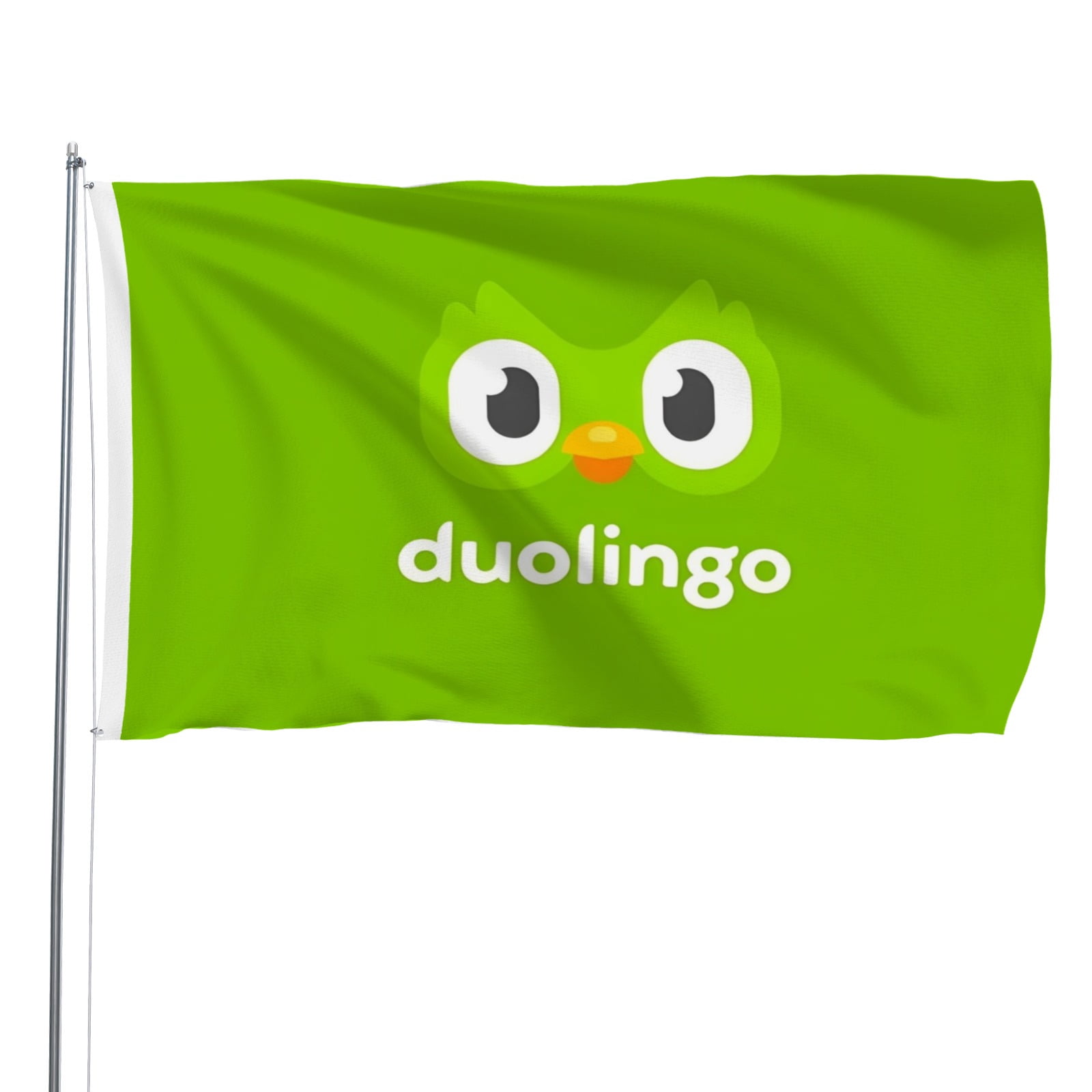 Flags for Duolingo Decorations for Home, Outside, Indoor Outdoor Flag, House Flag Party Gift Funny Banner 3×5 FT